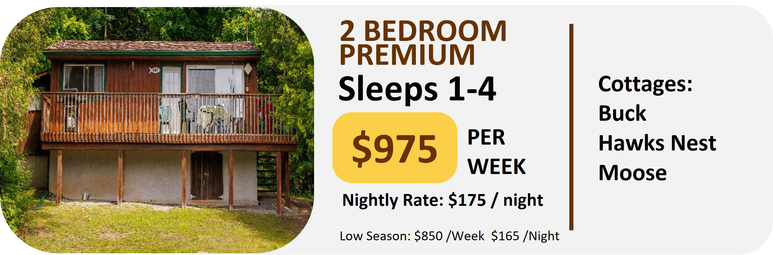 2 Bedroom Premium Cottages 2 Bedroom Premium